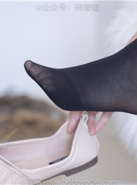 NO.029 Sweet Pea - Flat shoes, thick black silk, thick meat, stomp on cookies(23)
